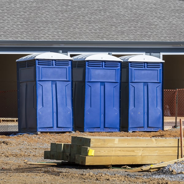 what is the cost difference between standard and deluxe portable restroom rentals in Keaton